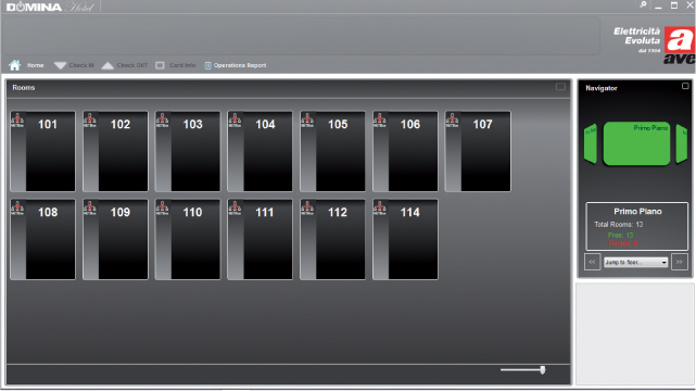 Software for the networked hotel management system