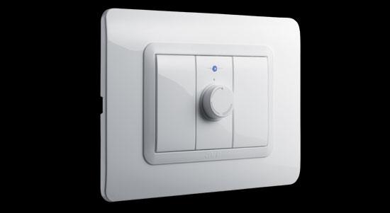 Domus dimer za svetlo sa maskom Tehnopolimero od plastike sjajnobele boje