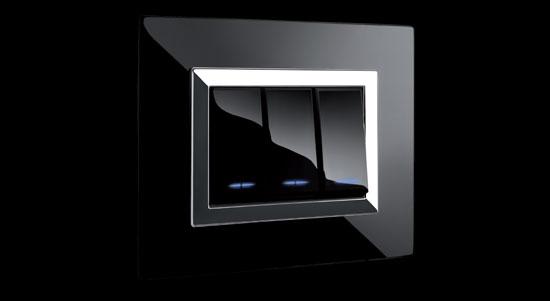 Life prekidači sa maskom Vera 44 od stakla sjsjnocrne boje